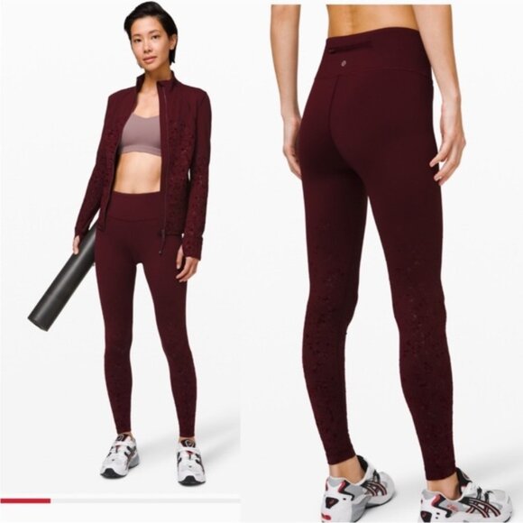 Lululemon Women's Speckle Shine Speed Wunder Mid-Rise Tight 28 Size 6 - Picture 5 of 10